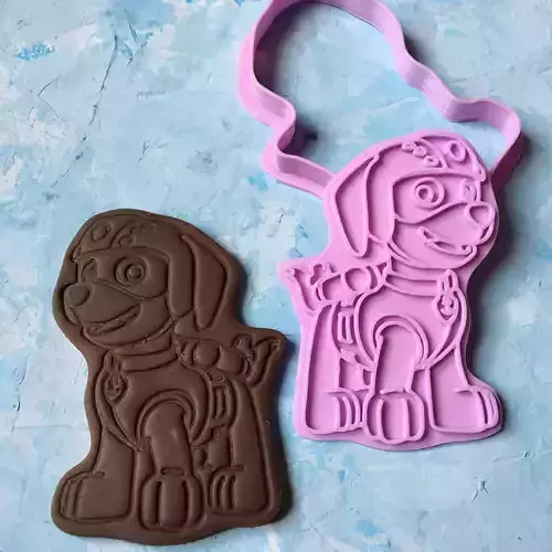 Paw Patrol Cookie Cutter Details Zuma 3D print model 3D print model