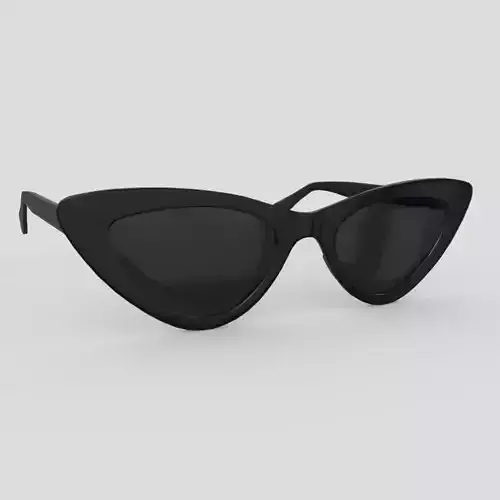 Sunglasses 4 cat eye Low-poly 3D model