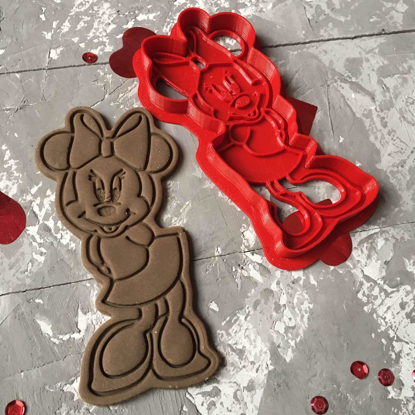 Minnie Mouse and Micky Mouse Cookie Cutter 3D print model 3D print model_5
