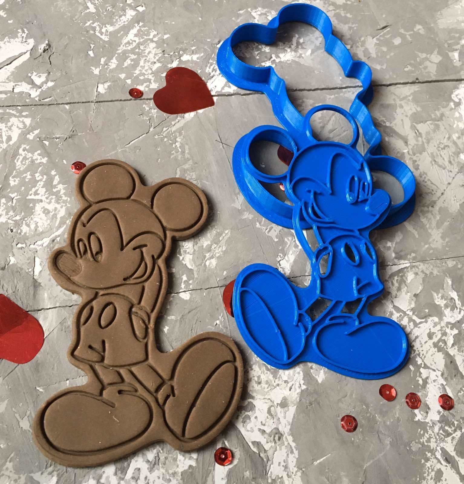 Minnie Mouse and Micky Mouse Cookie Cutter 3D print model 3D print model_8