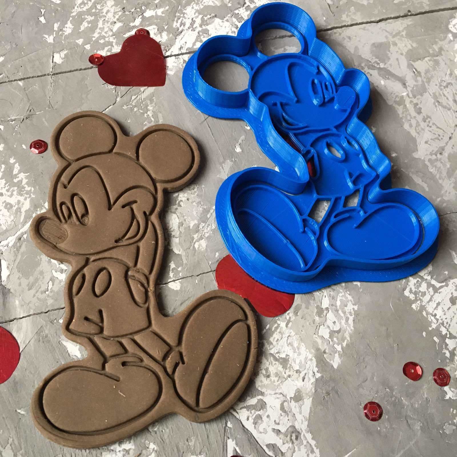 Minnie Mouse and Micky Mouse Cookie Cutter 3D print model 3D print model_9