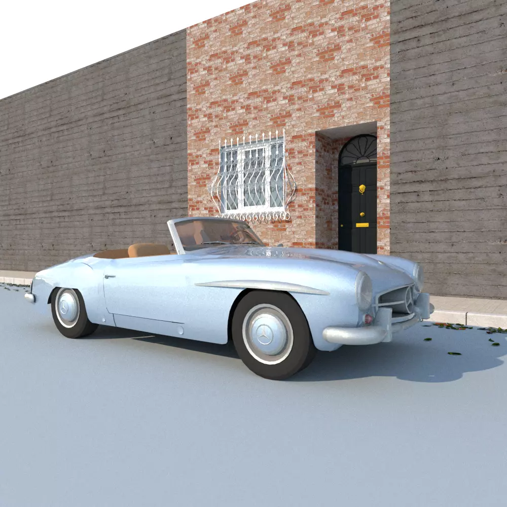 sport car 3D model_0