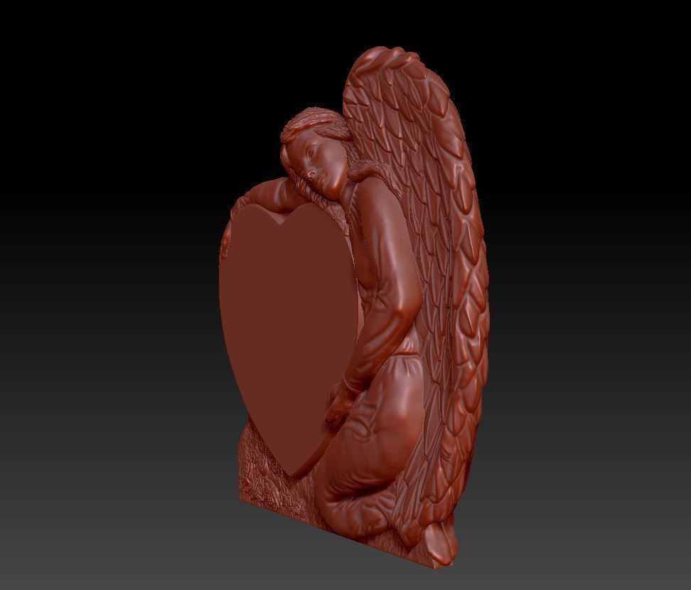 Angel Monuments 3D Stl model 3D print model_12