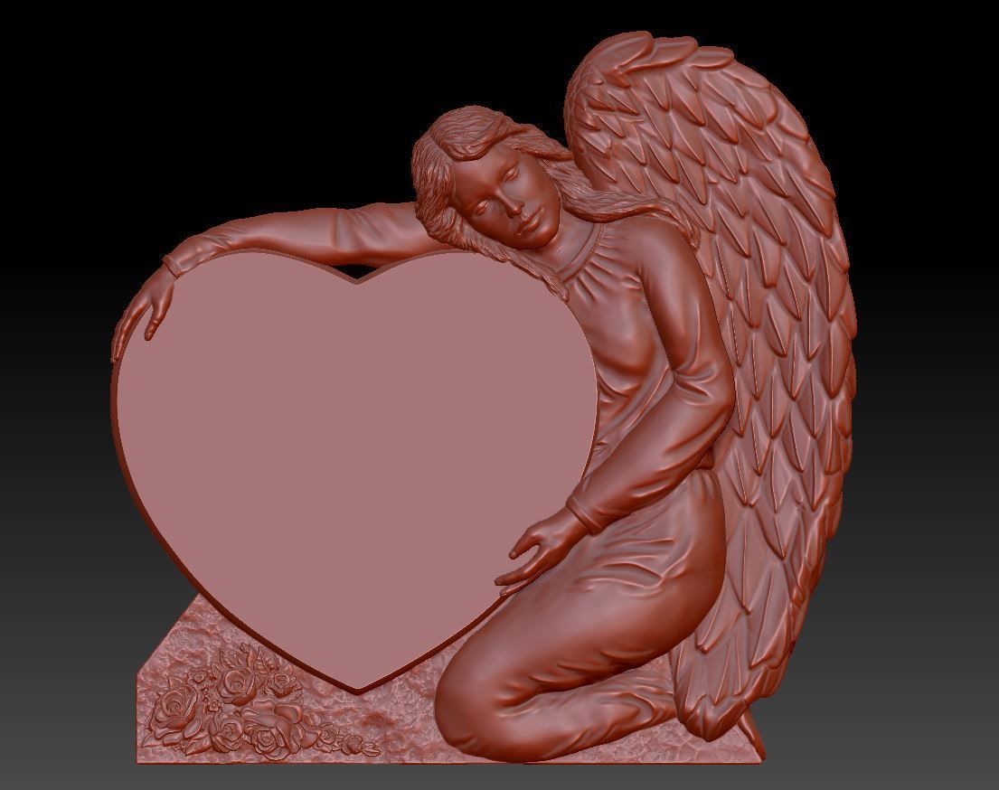 Angel Monuments 3D Stl model 3D print model_11