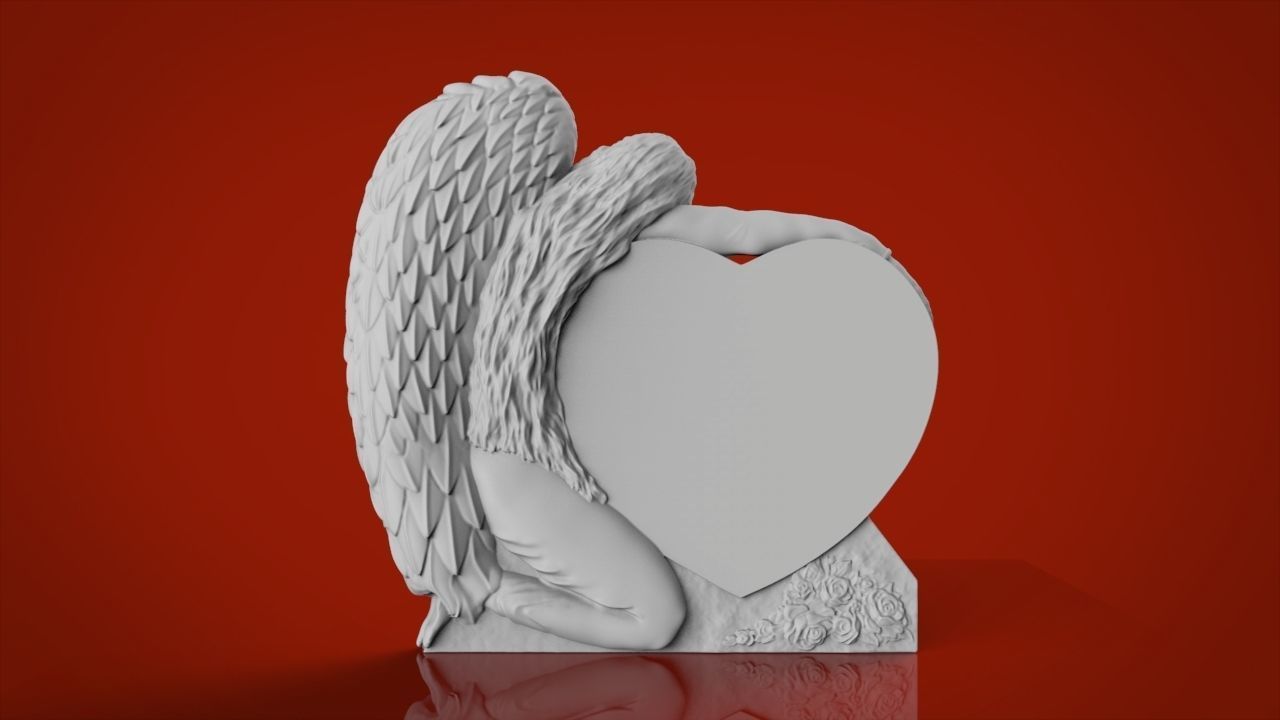 Angel Monuments 3D Stl model 3D print model_1