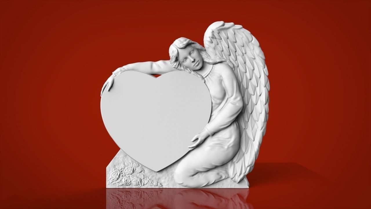 Angel Monuments 3D Stl model 3D print model_10