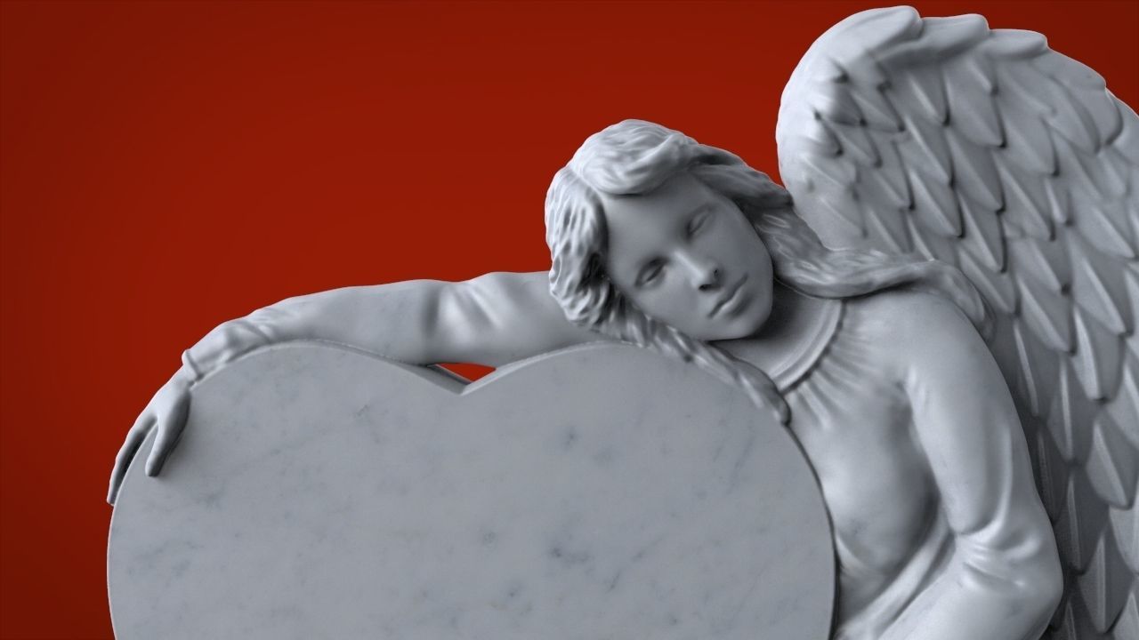 Angel Monuments 3D Stl model 3D print model_2