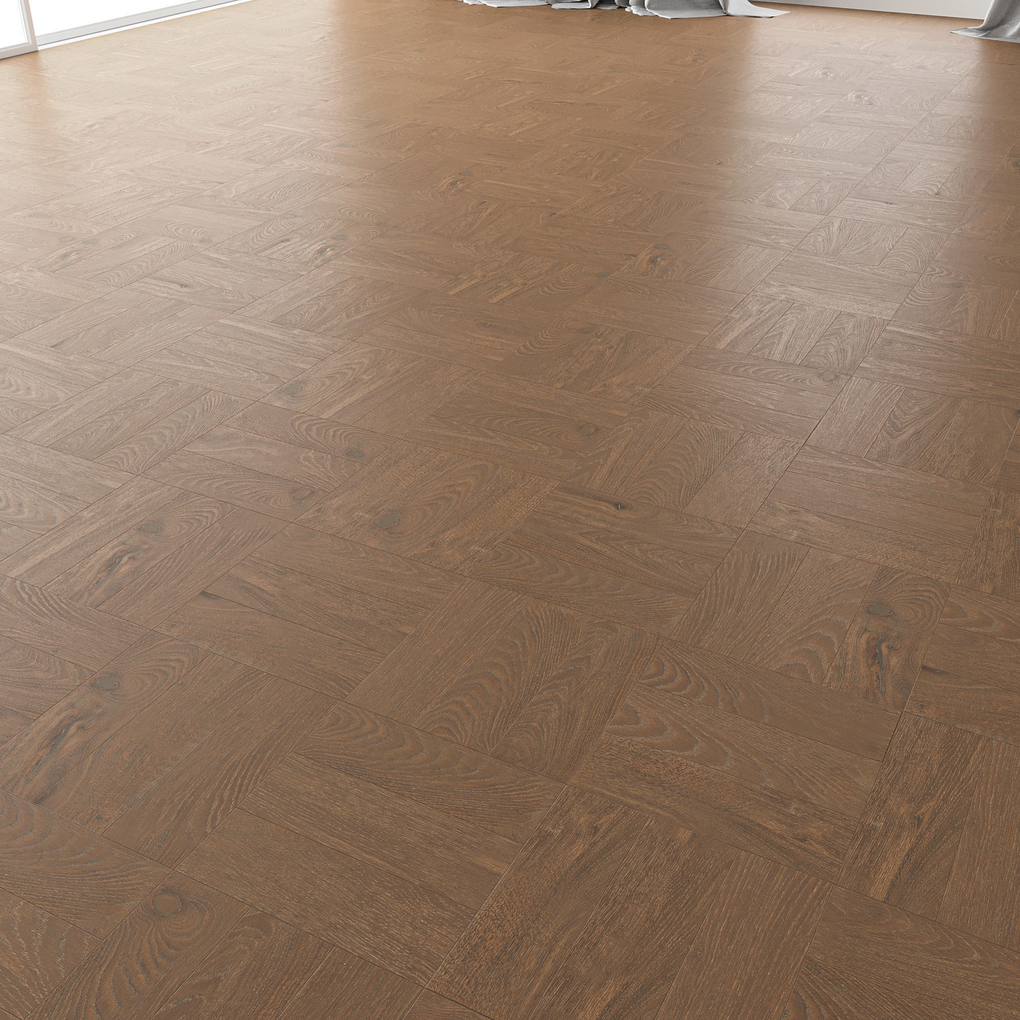 Parquet Oak Vincinyatta Brushed set 3 3D model_3