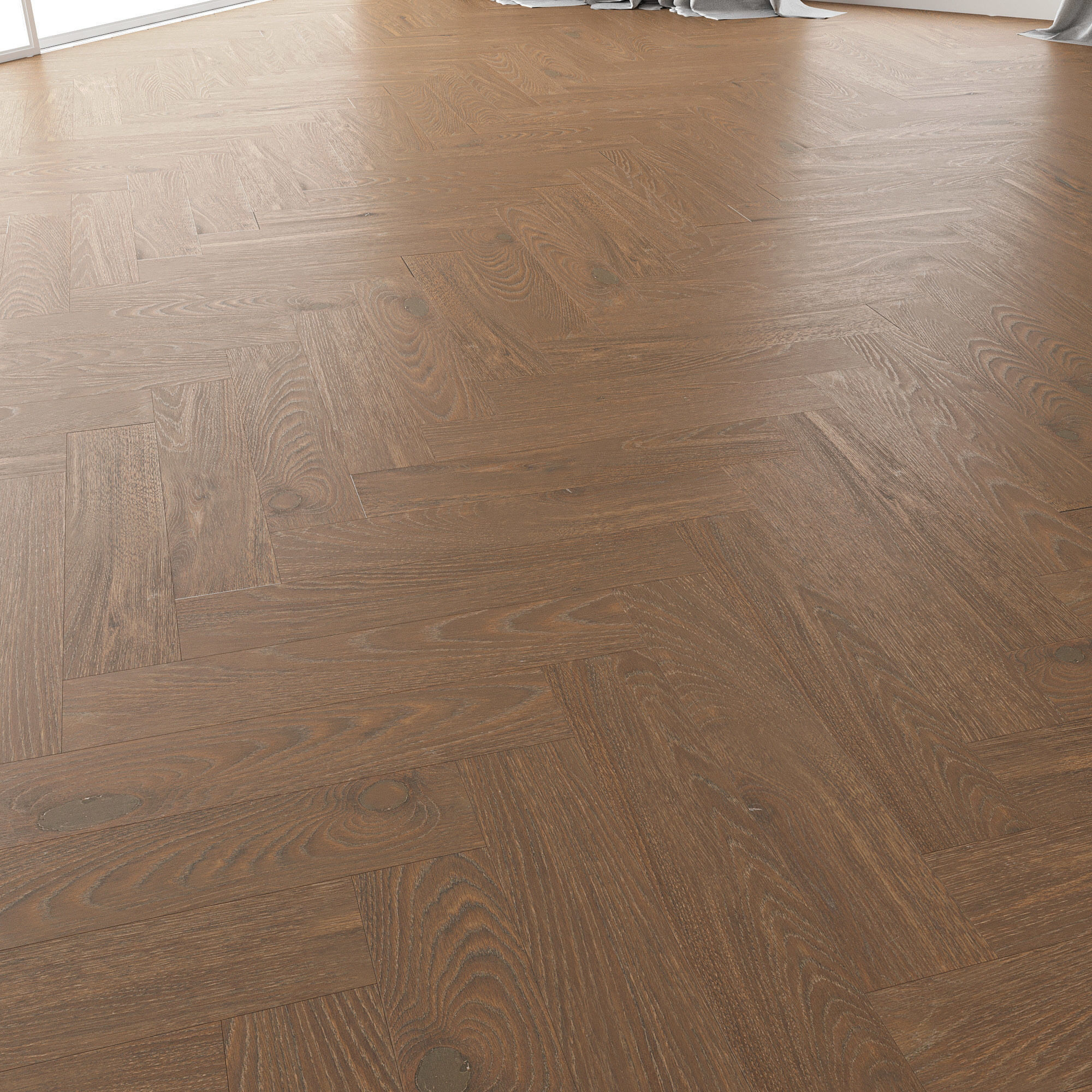 Parquet Oak Vincinyatta Brushed set 4 3D model_3