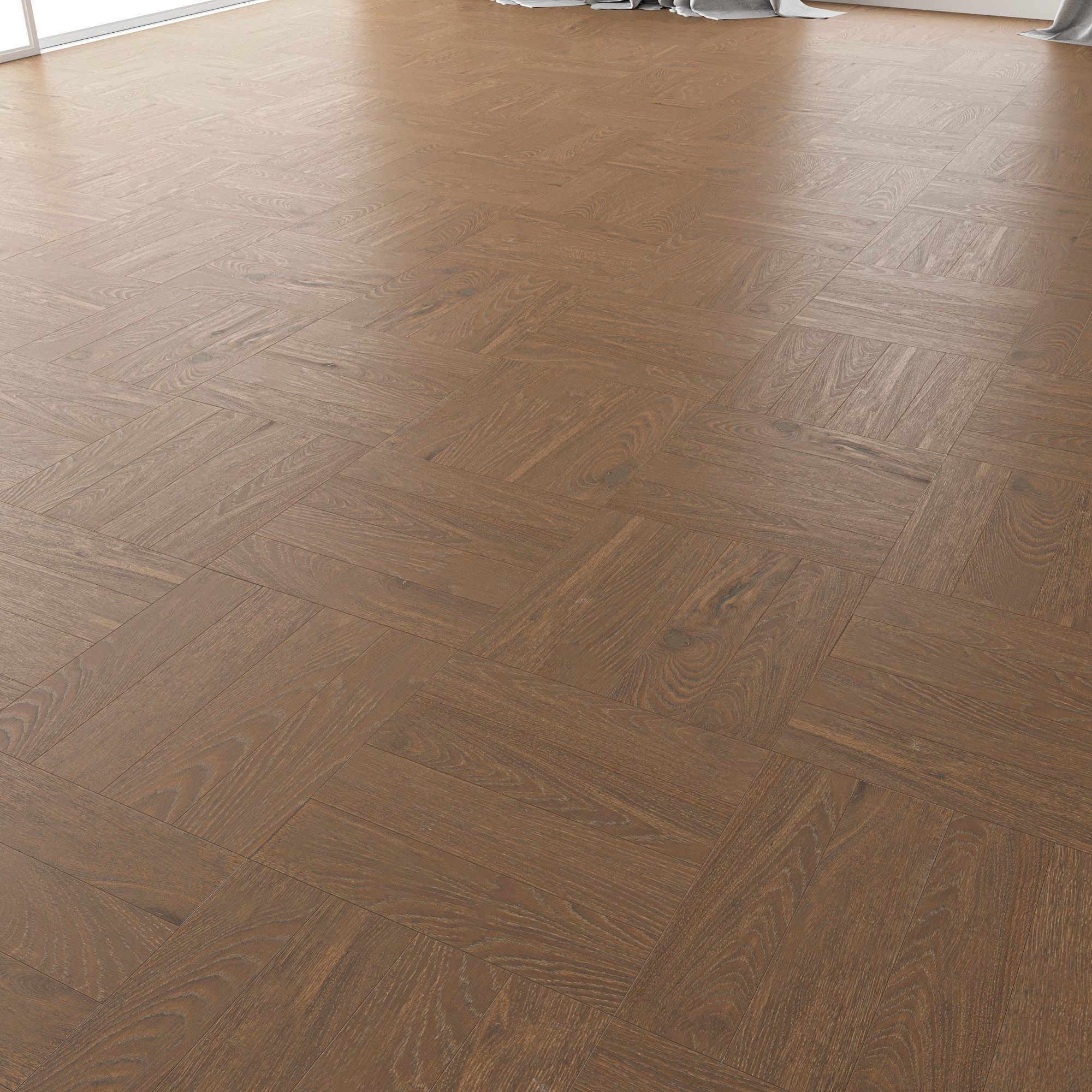 Parquet Oak Vincinyatta Brushed set 4 3D model_1