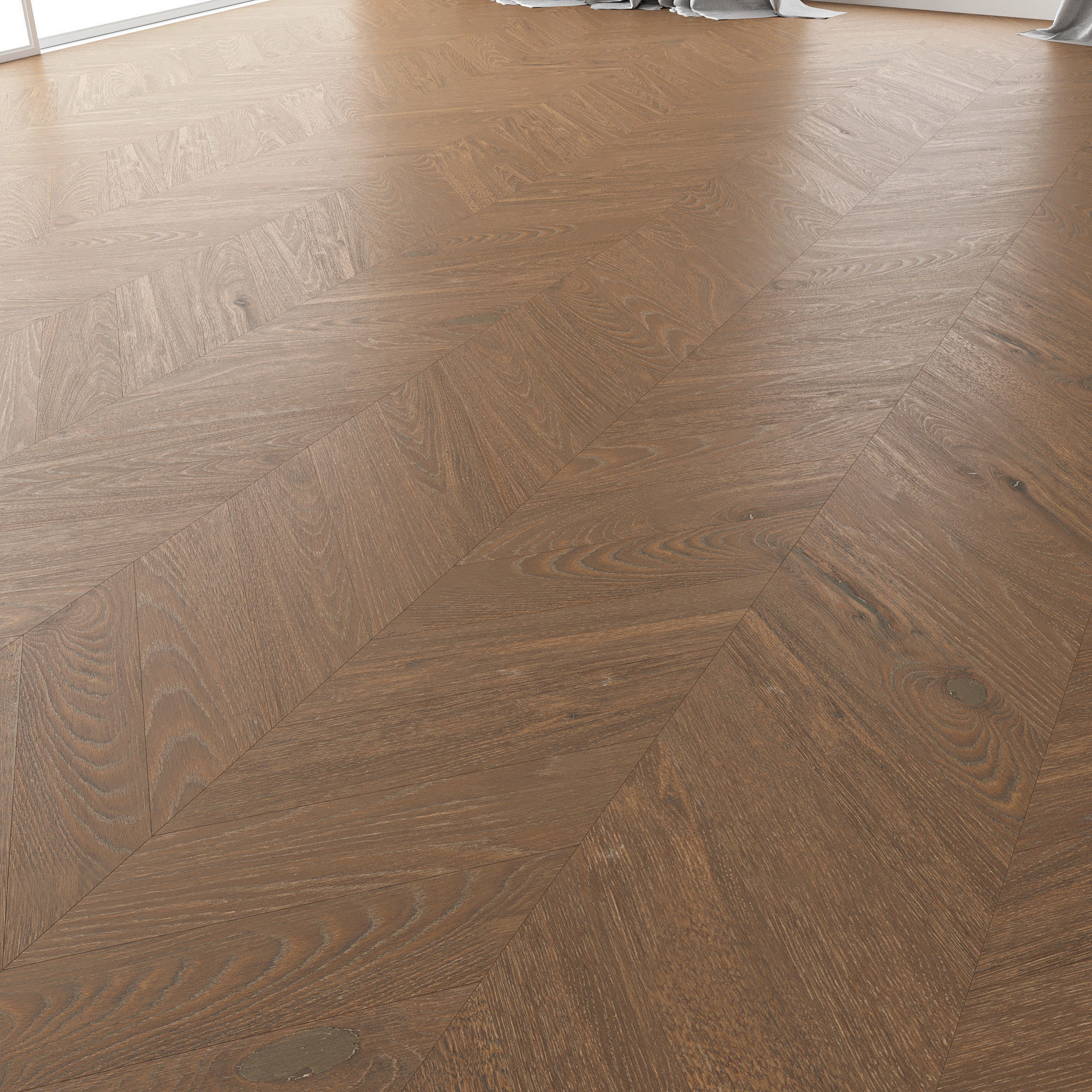 Parquet Oak Vincinyatta Brushed set 4 3D model_2