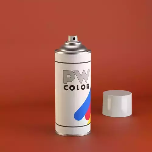 Spraycan dw color spray can mockup