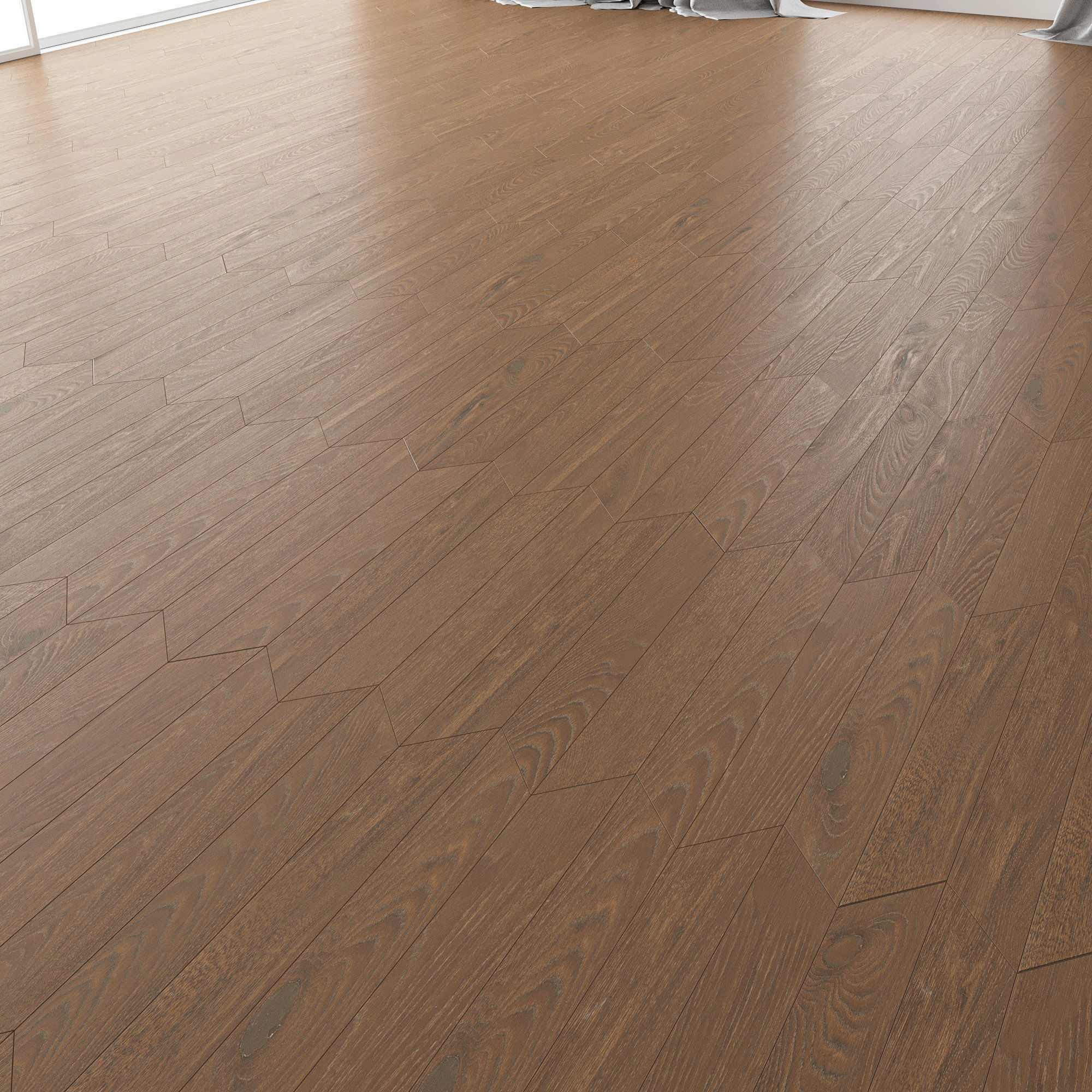 Parquet Oak Vincinyatta Brushed set 6 3D model_3