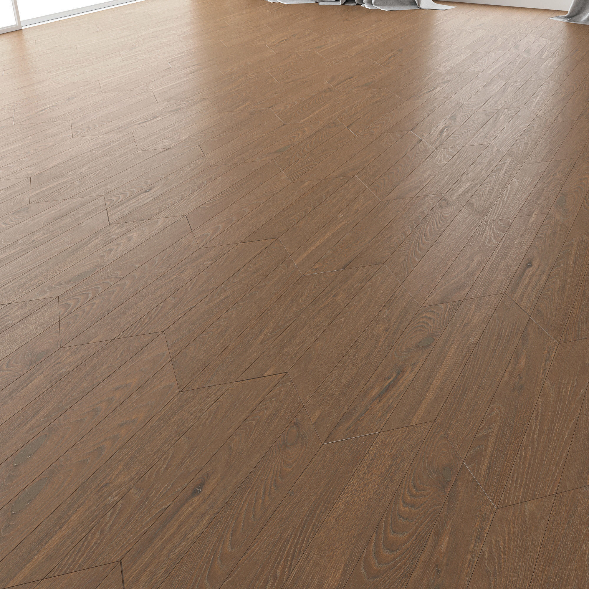 Parquet Oak Vincinyatta Brushed set 7 3D model_2