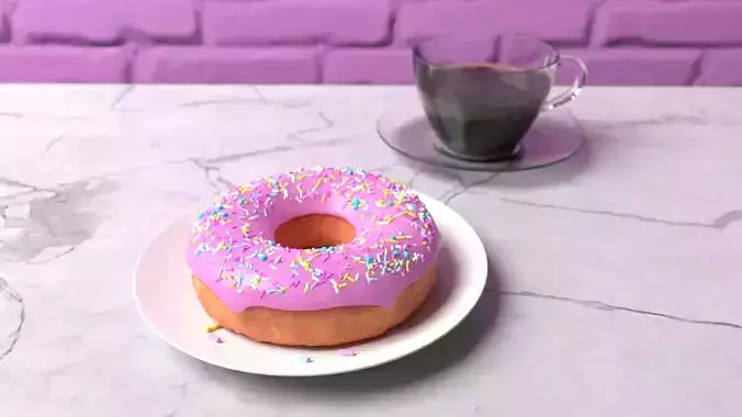 Donut and Coffee cup