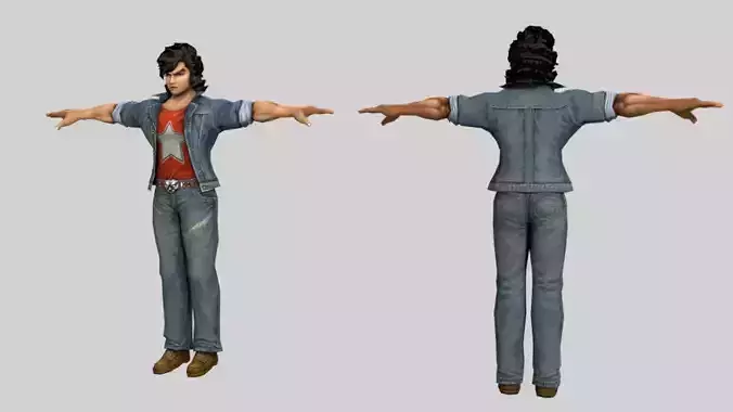 Anime Male Character Humanoid Rigged