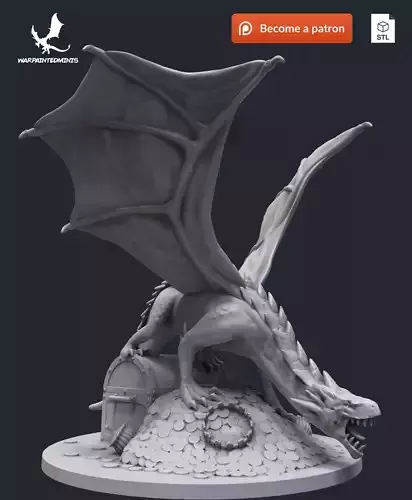 Dragon Figure 3D Print Model STL