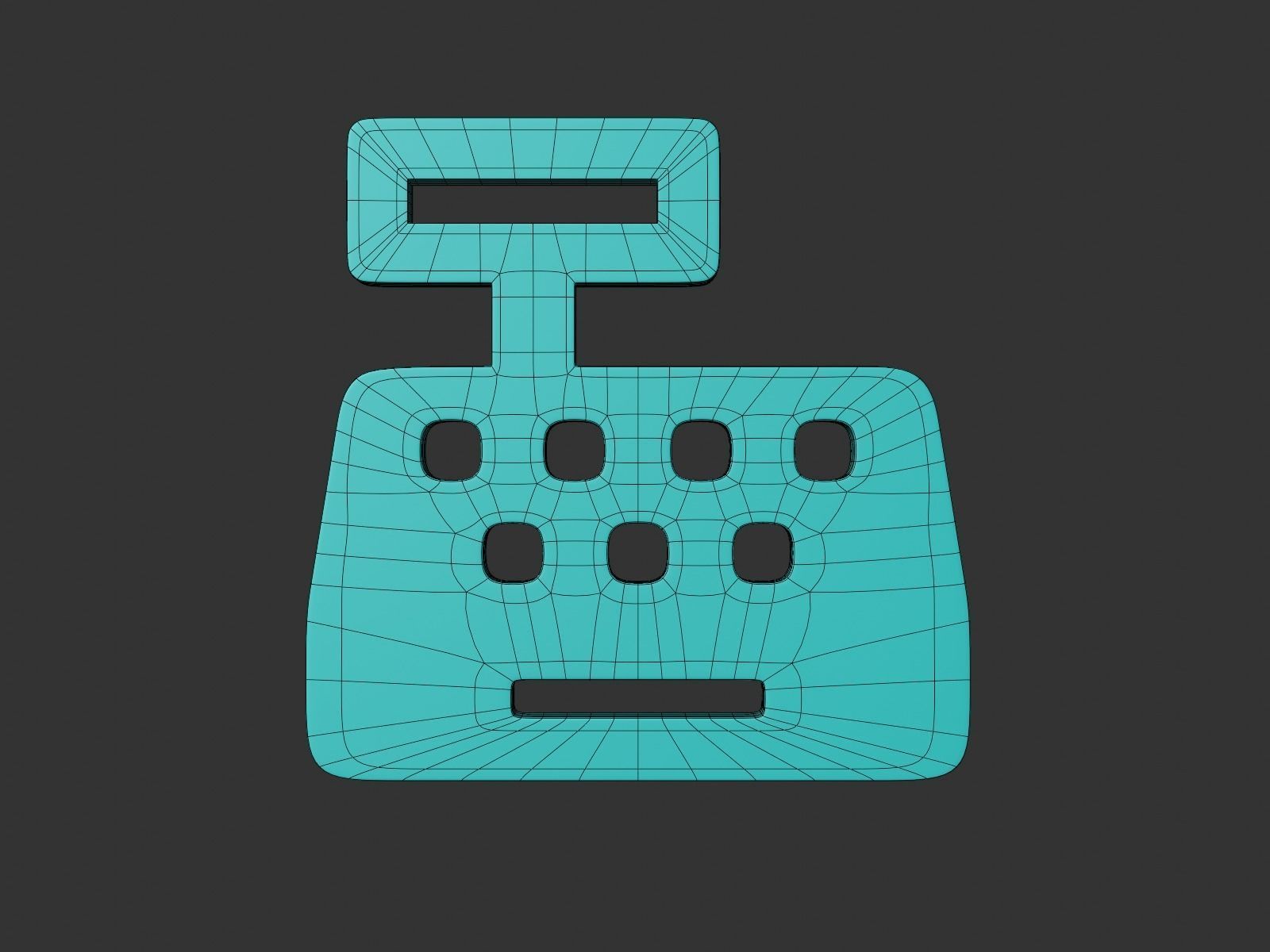 E-commerce 3D icon - Cash register 3D model_3