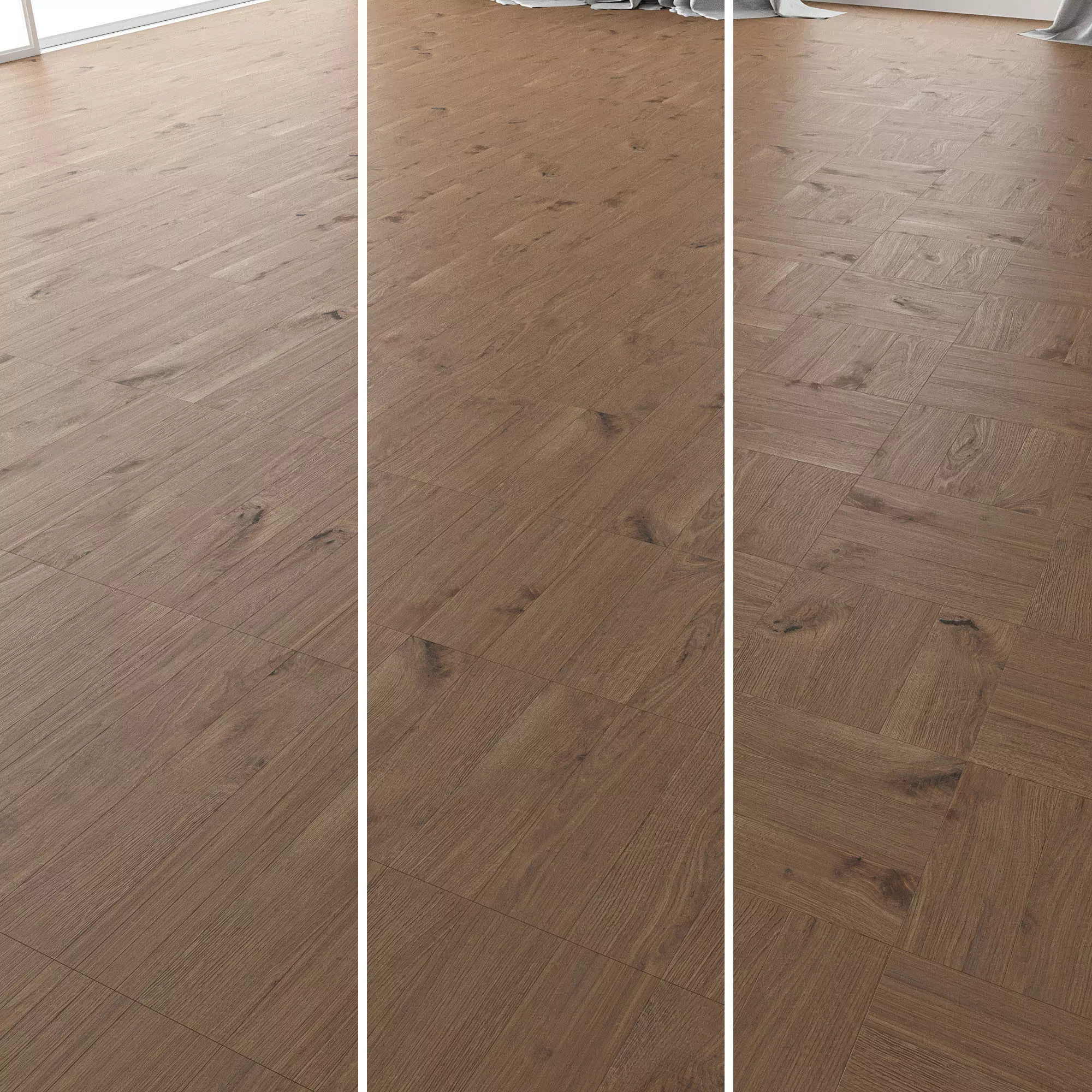 Parquet Oak Vergne Wild Wood set 3 3D model_0
