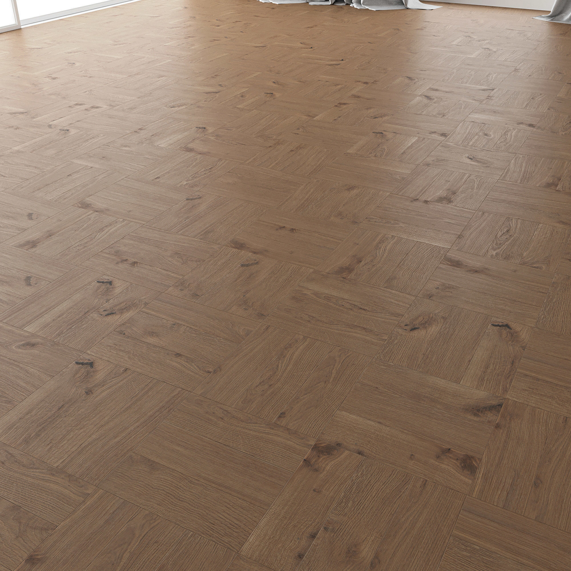 Parquet Oak Vergne Wild Wood set 3 3D model_3