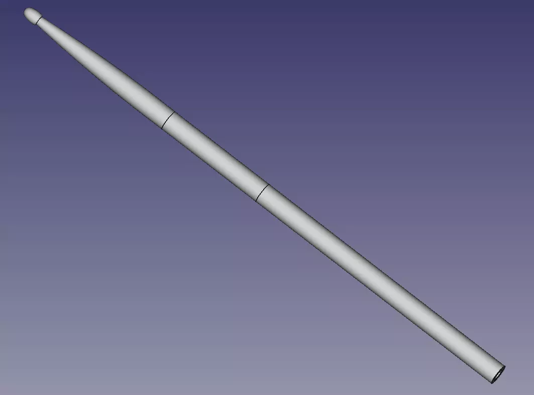 Drumstick a5 3D print model_0