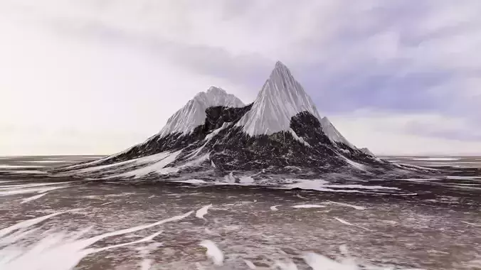 Mountain in the Himalayas 3D model