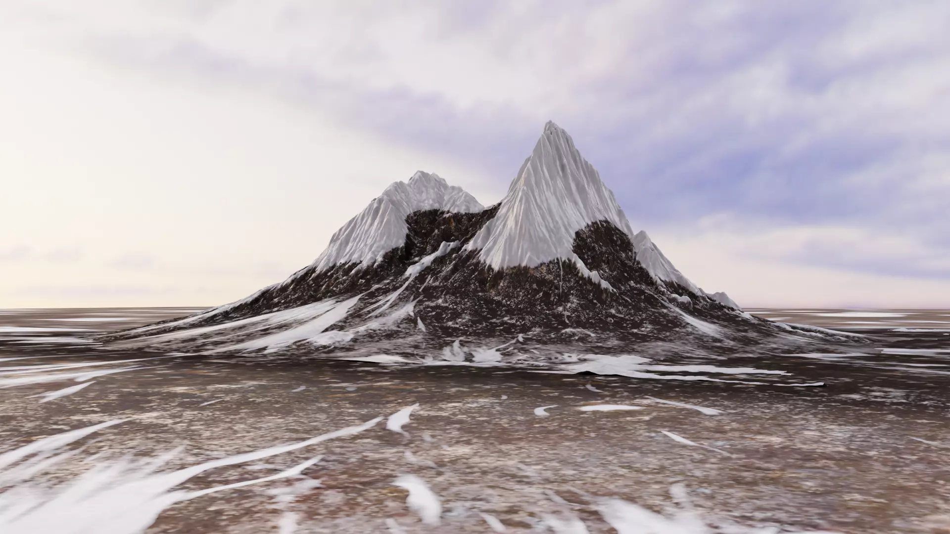 Mountain in the Himalayas 3D model
