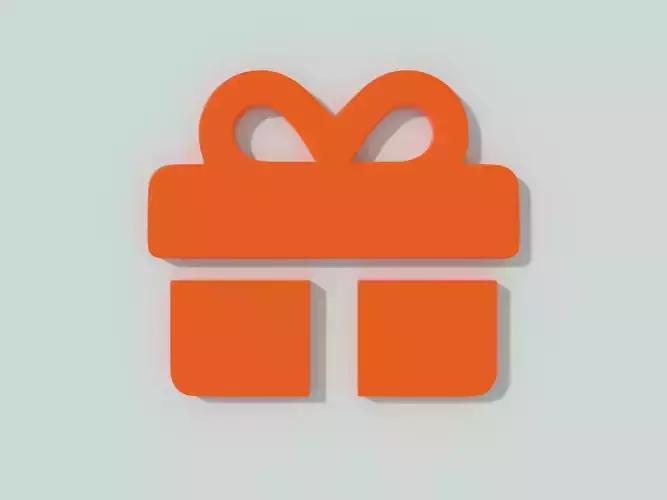 E-commerce 3D icon - Gift Free 3D model
