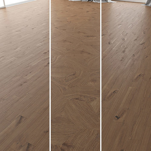 Parquet Oak Vergne Wild Wood set 7 3D model