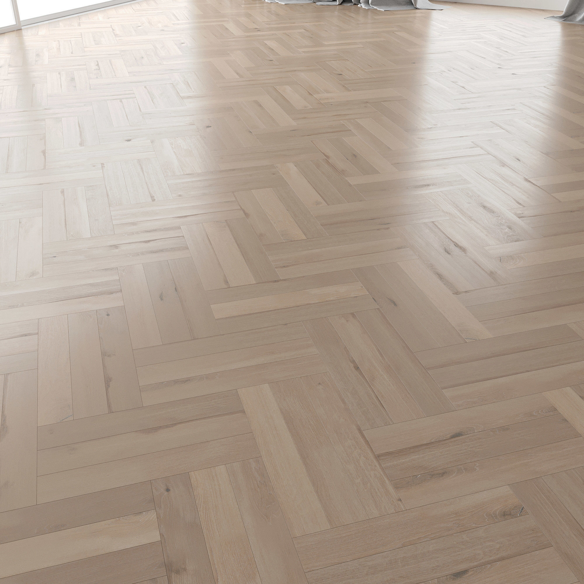 Parquet Oak Vergne Brushed set 2 3D model_3