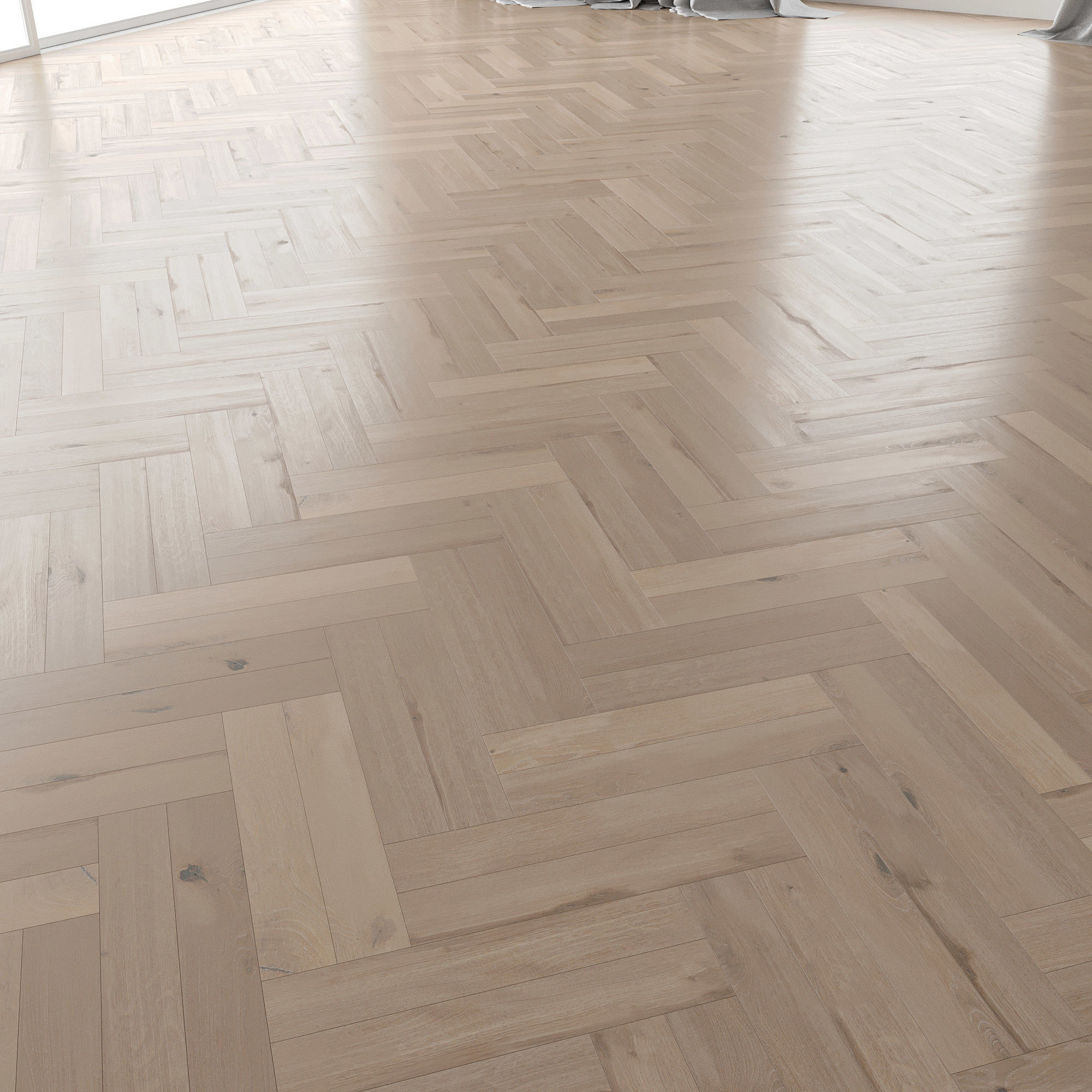 Parquet Oak Vergne Brushed set 2 3D model_2