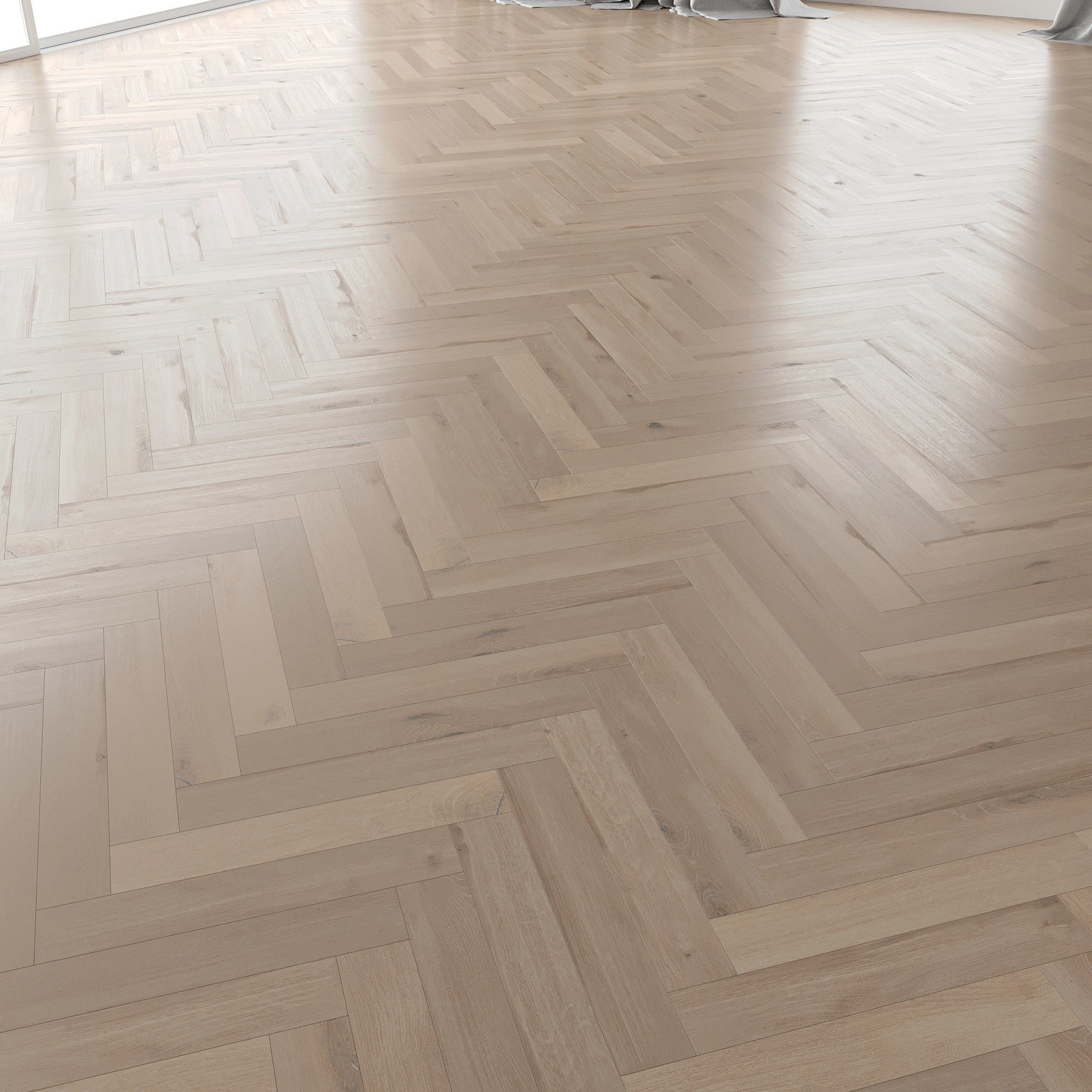 Parquet Oak Vergne Brushed set 2 3D model_1