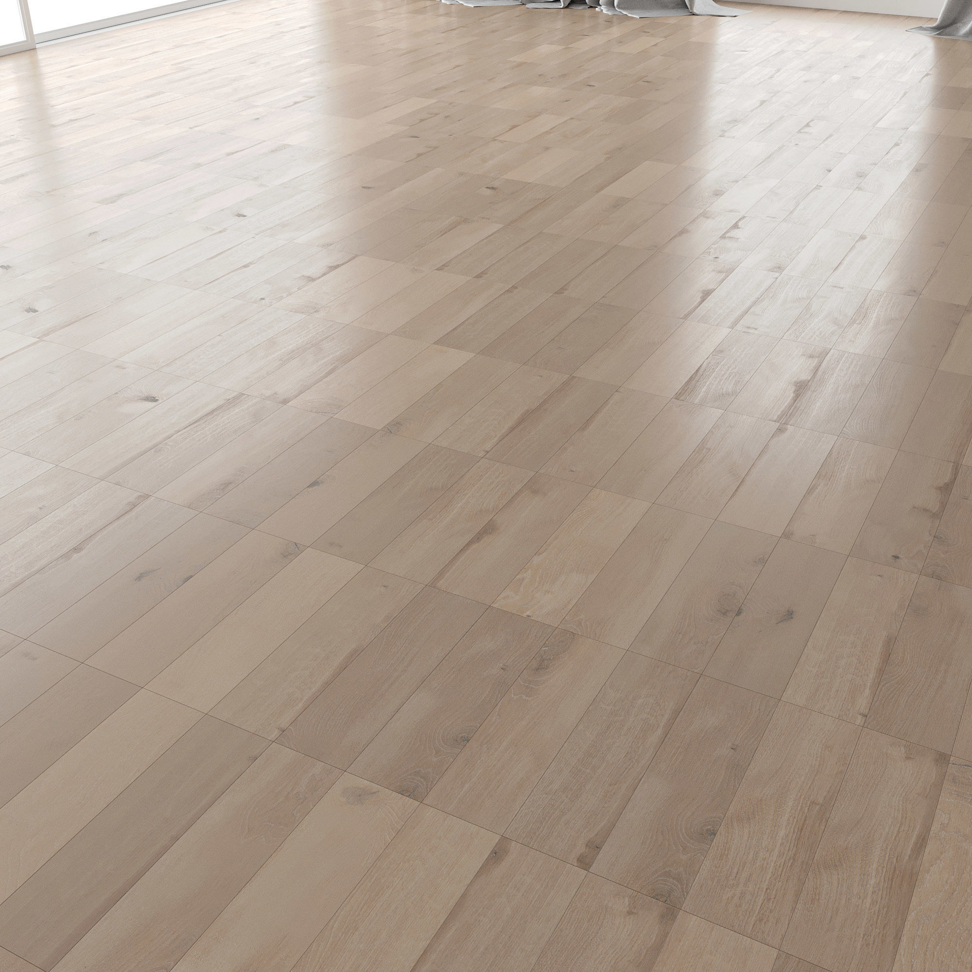 Parquet Oak Vergne Brushed set 3 3D model_1