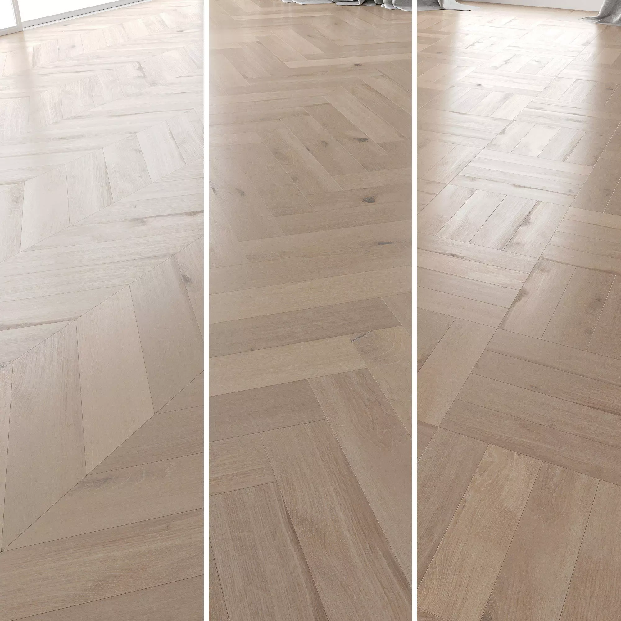  Parquet Oak Vergne Brushed set 4 3D model_0