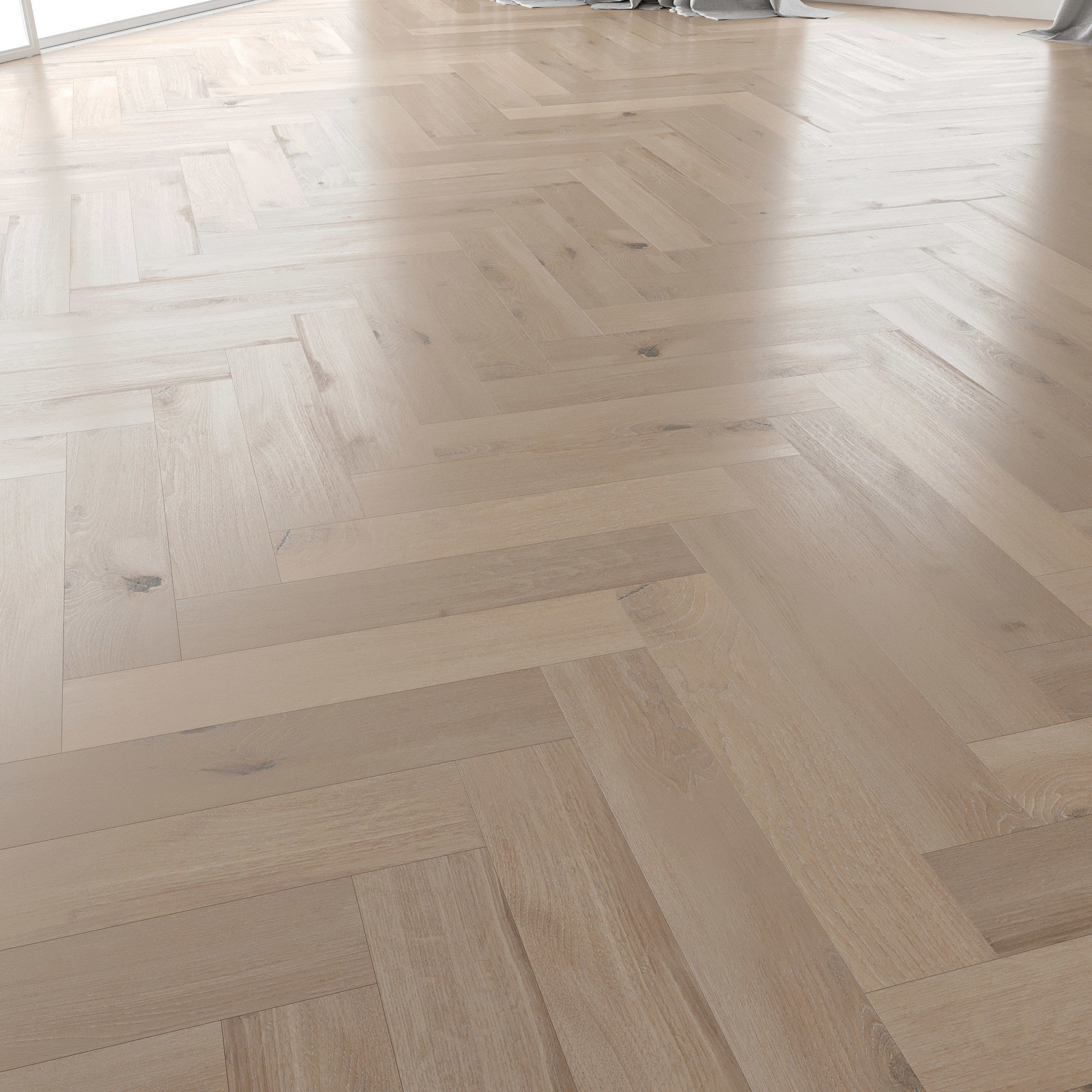  Parquet Oak Vergne Brushed set 4 3D model_3