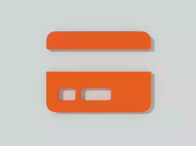 E-commerce 3D icon - Credit card 3D model