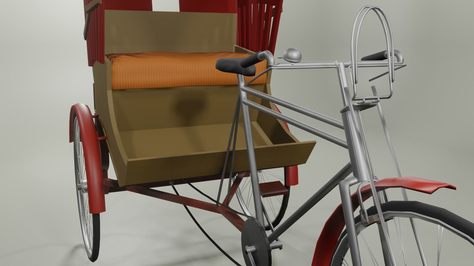 Bangladeshi Rickshaw Free 3D model_2