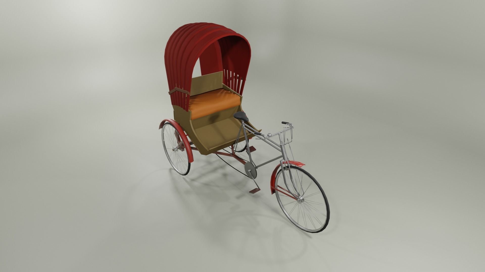 Bangladeshi Rickshaw Free 3D model_4