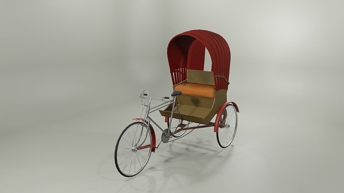 Bangladeshi Rickshaw Free 3D model