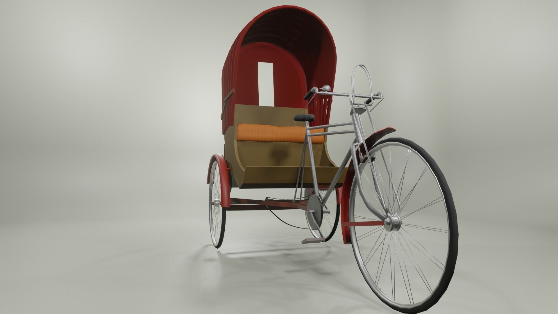 Bangladeshi Rickshaw Free 3D model_3