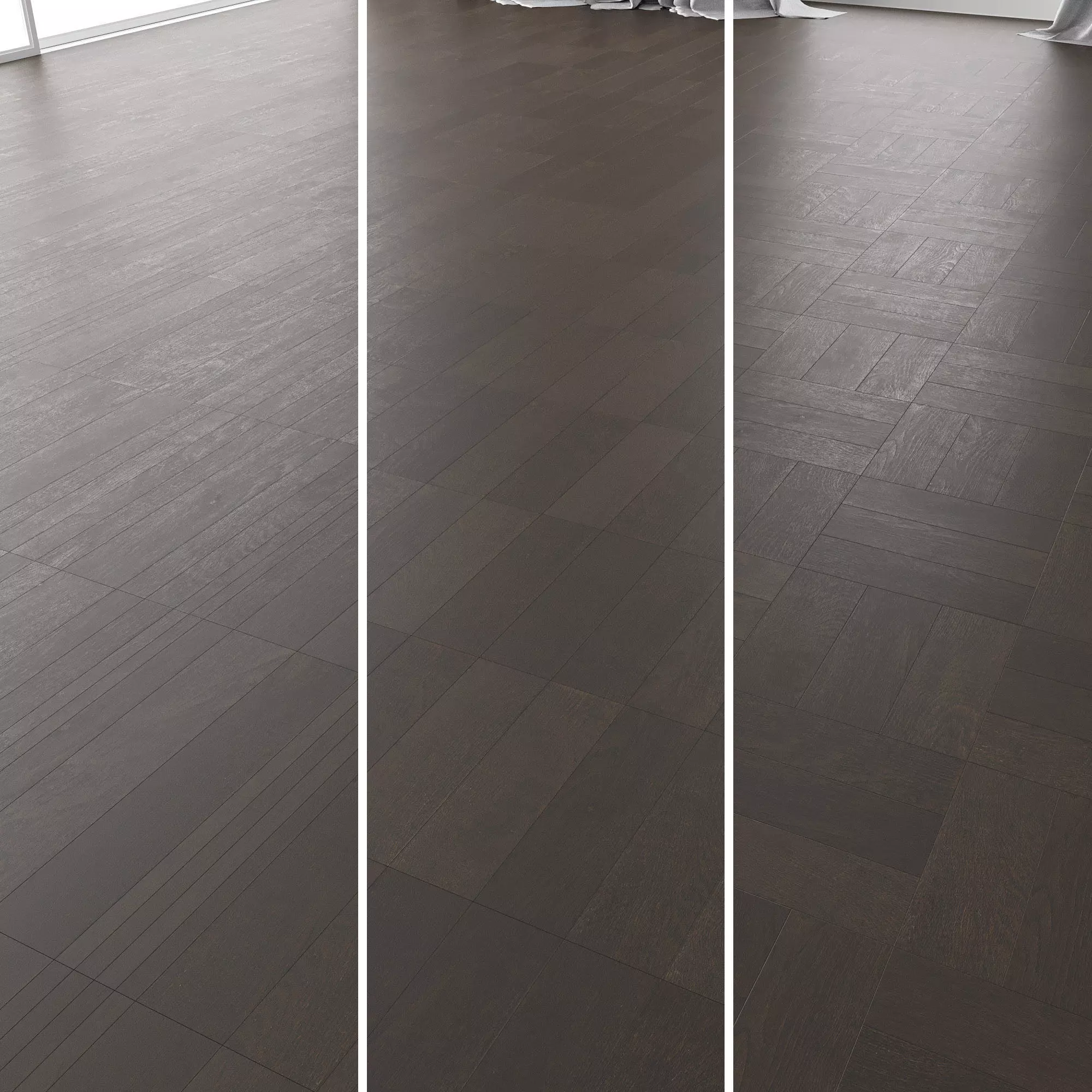 Parquet Oak Brooklyn Brushed set 3 3D model_0