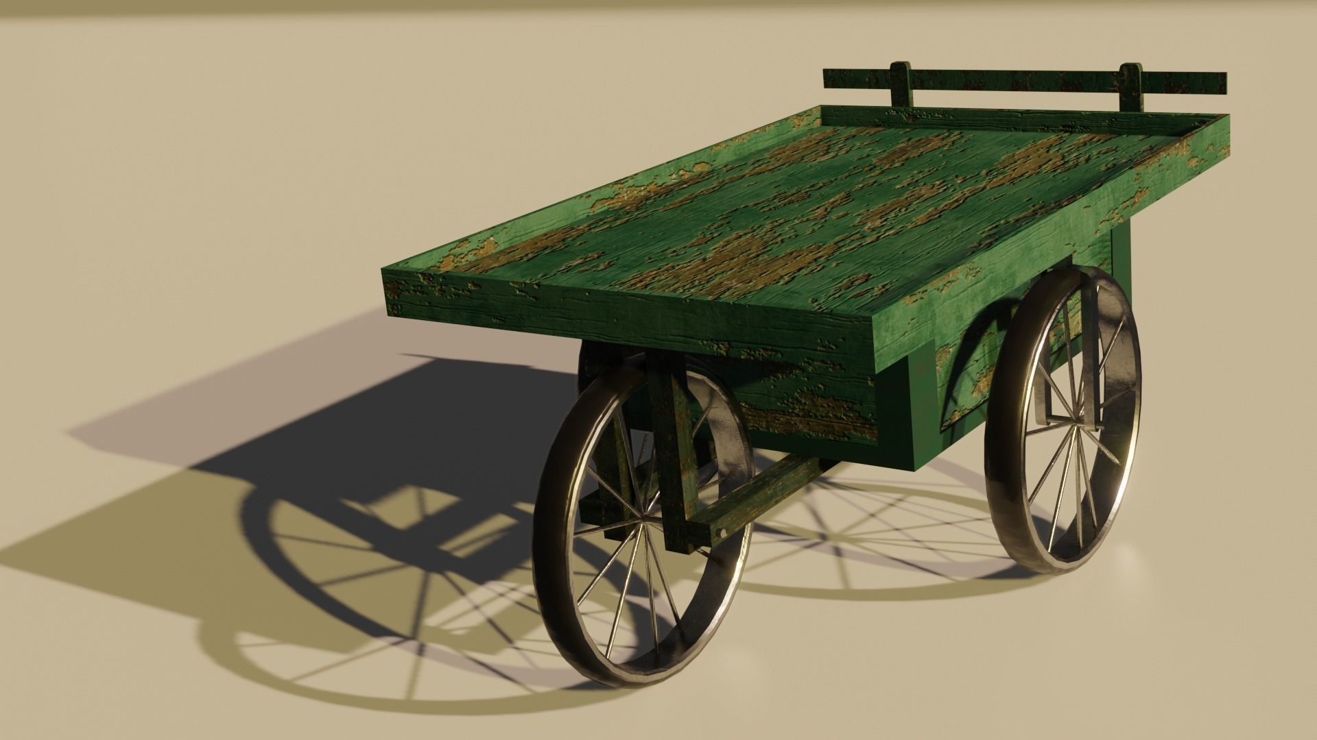 JunkmanCart cart Low-poly 3D model_4