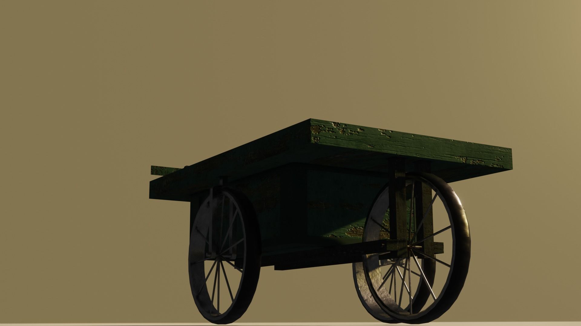 JunkmanCart cart Low-poly 3D model_5