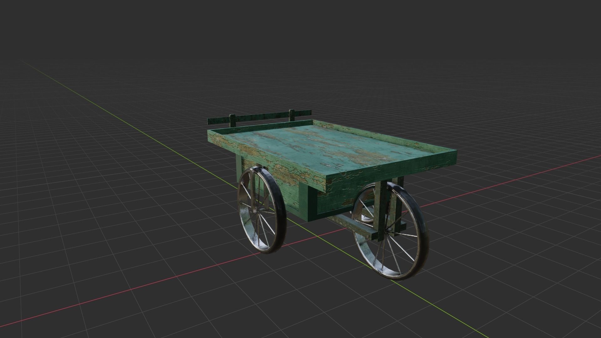 JunkmanCart cart Low-poly 3D model_6
