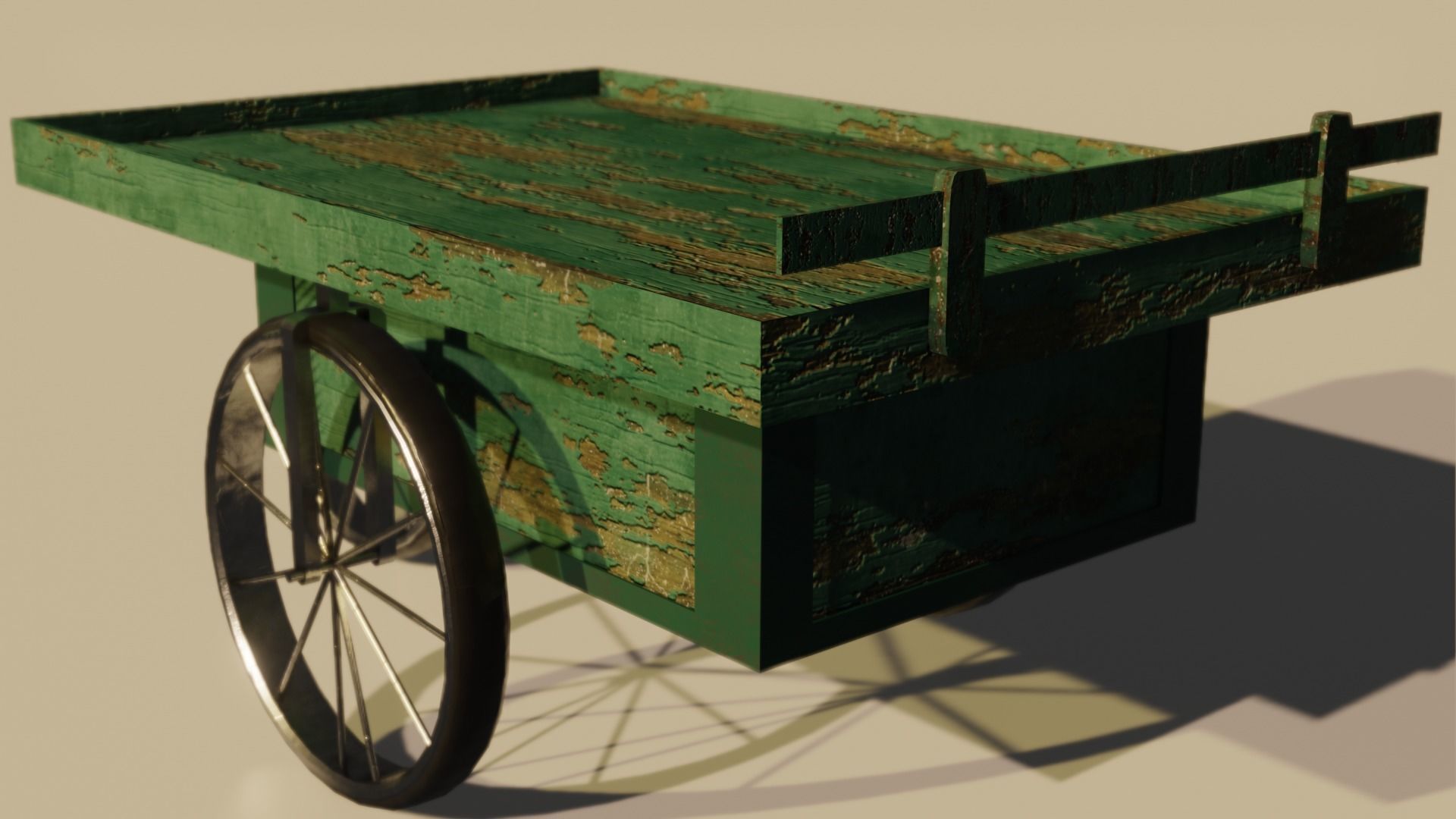 JunkmanCart cart Low-poly 3D model_3