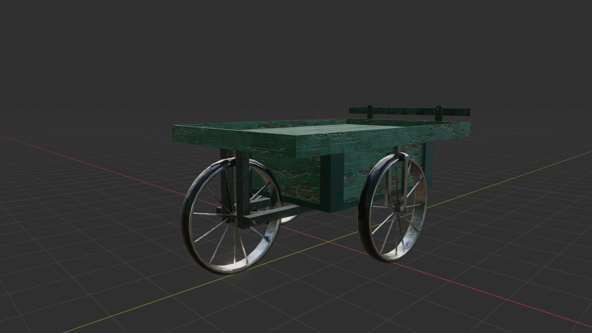 JunkmanCart cart Low-poly 3D model_7