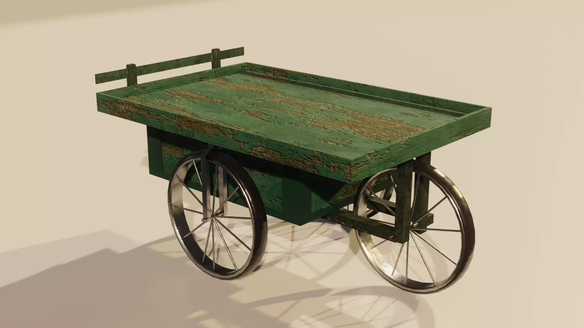 JunkmanCart cart Low-poly 3D model_0