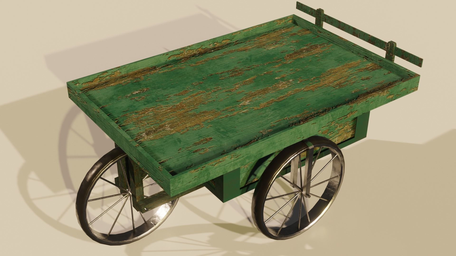 JunkmanCart cart Low-poly 3D model_2