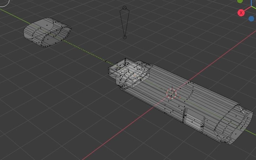 USB Stick  Low-poly 3D model_18