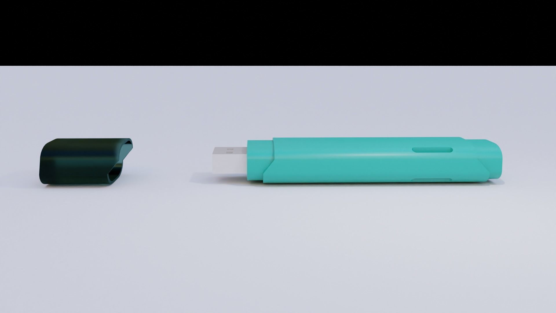 USB Stick  Low-poly 3D model_13